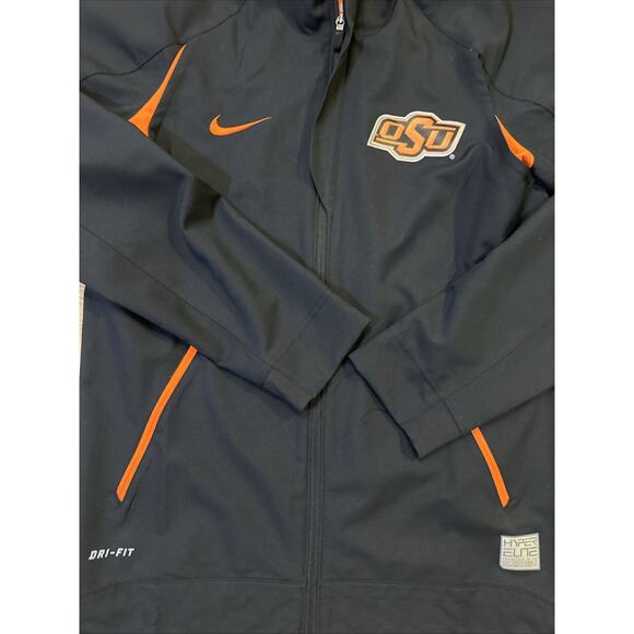Nike Ohio State Buckeyes Jacket Men’s Small Black Orange Dri-Fit Elite Full Zip - Picture 2 of 6